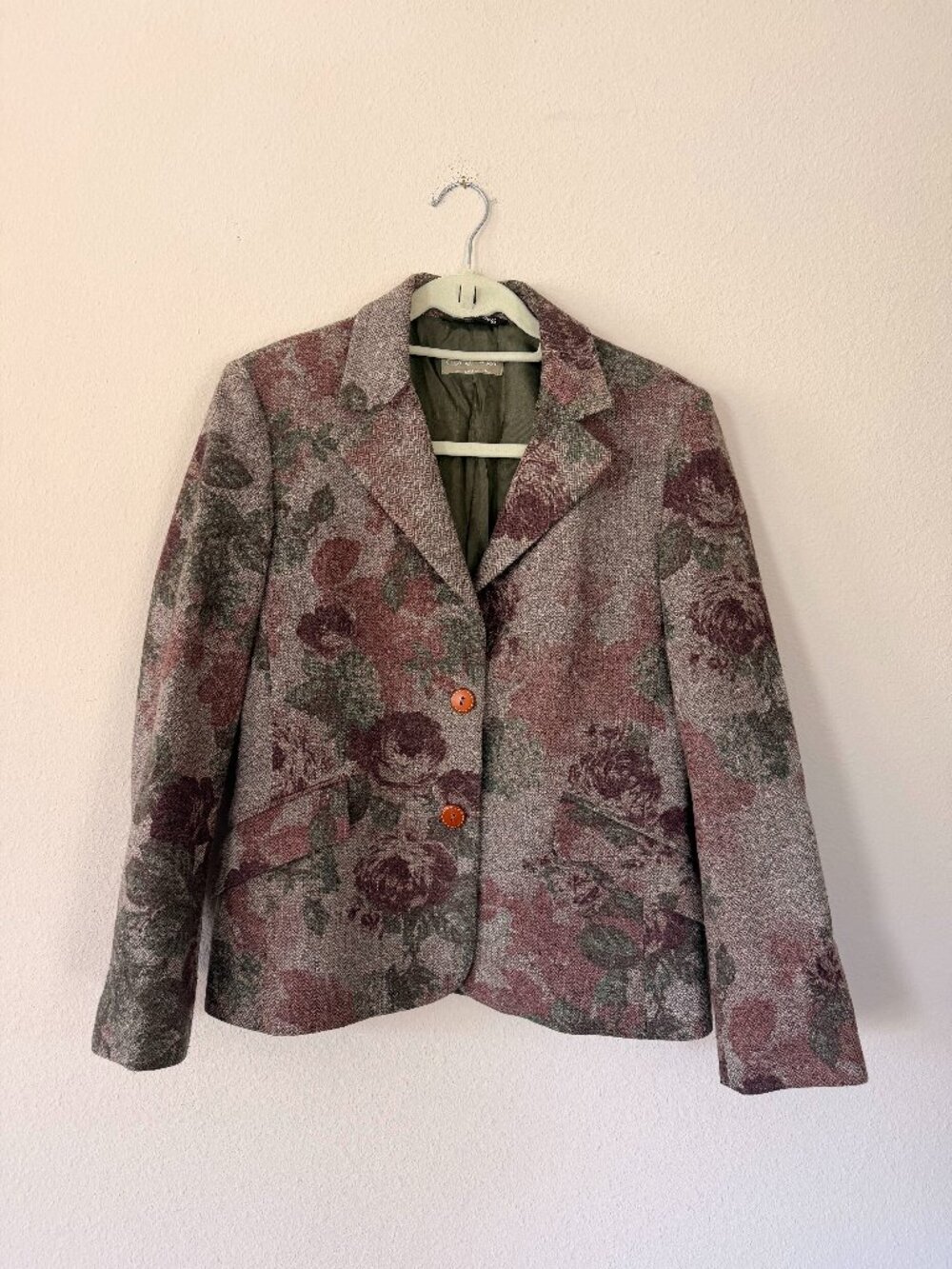 Vintage Elizabeth Ascot Wool Jacket Made in Italy - Sz S